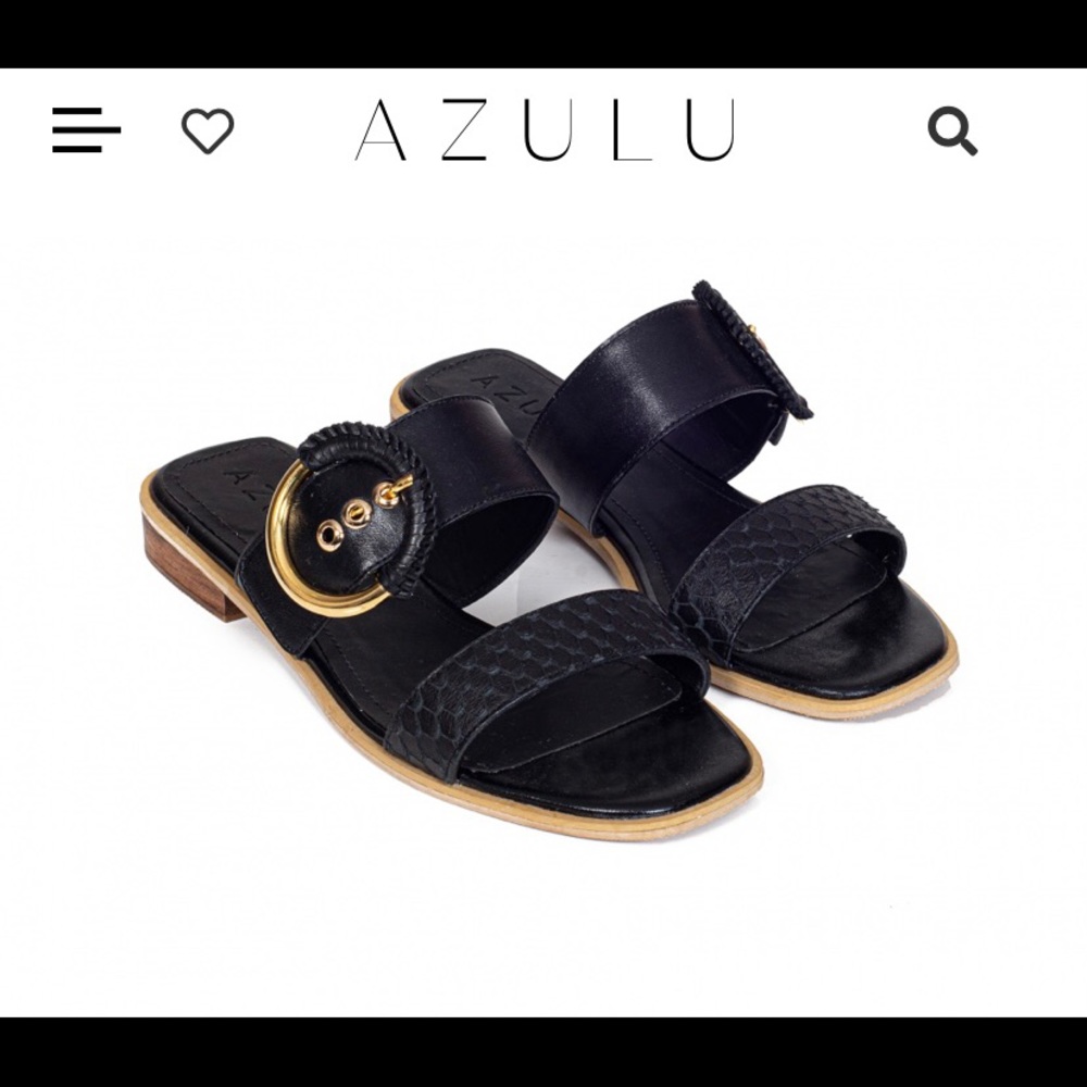 Azulu leather sandals